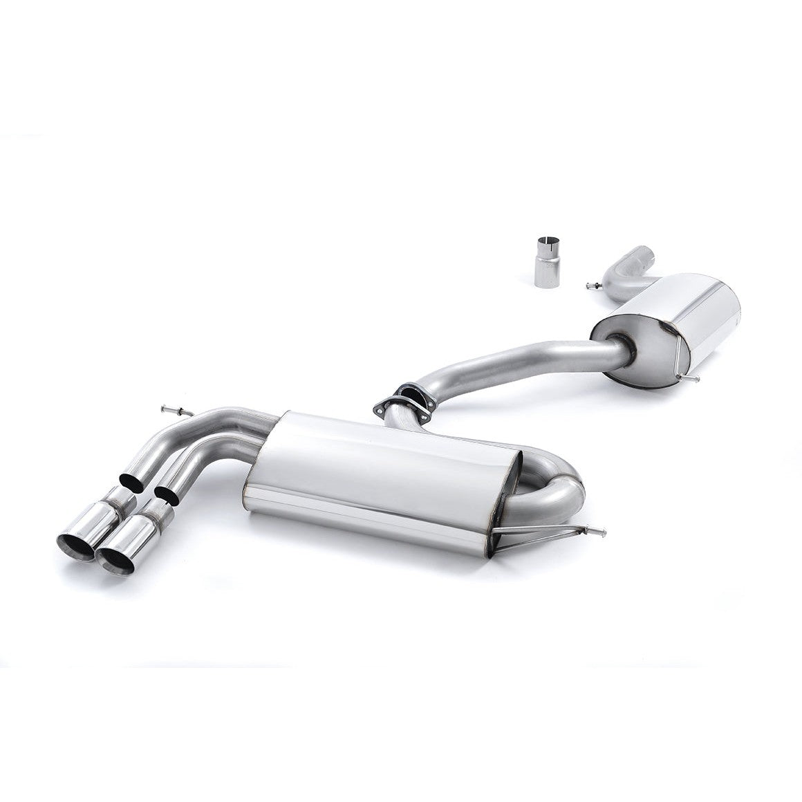 Milltek Sport Resonated Race Cat-Back Exhaust (VW Golf MK5 GTI 2.0T Polished Tips) for Volkswagen Golf MK5 (2004–2009)