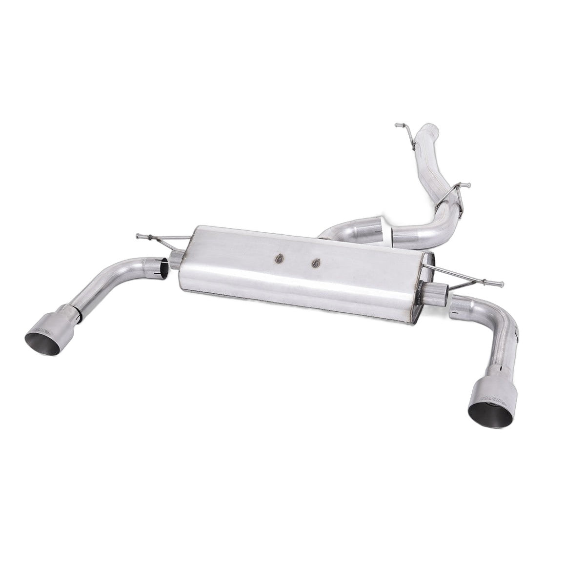 Milltek Sport Non-Resonated Cat-Back Exhaust (Audi A3 8V 2.0 TFSI Brushed Titanium Tips) for Audi A3 8V (2014–2020)