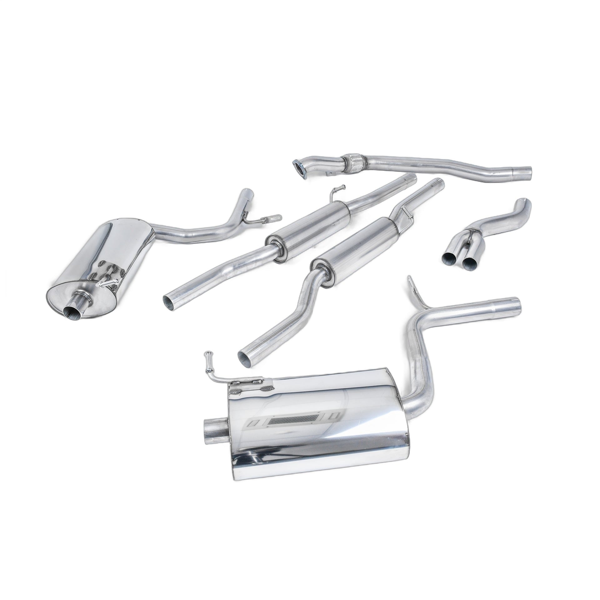 Milltek Sport Resonated Cat-Back Exhaust (SSXAU512) for Audi A4 B6 (2003–2005)