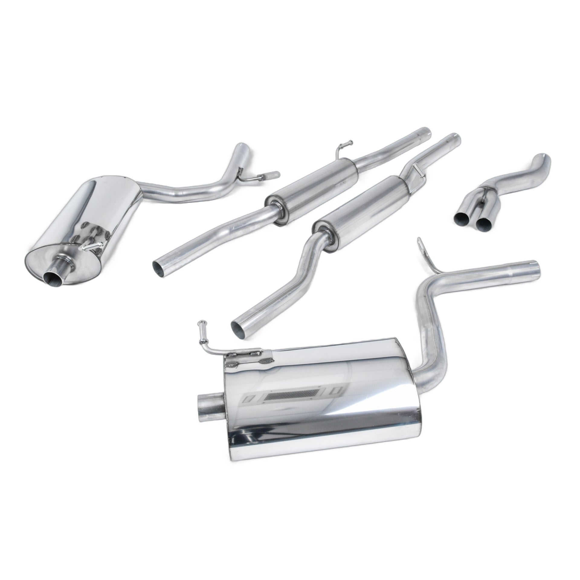 Milltek Sport Resonated Cat-Back Exhaust (Audi B7 A4 2.0 TFSI Quattro GT100 Tips) for Audi A4 B7 (2005–2008)