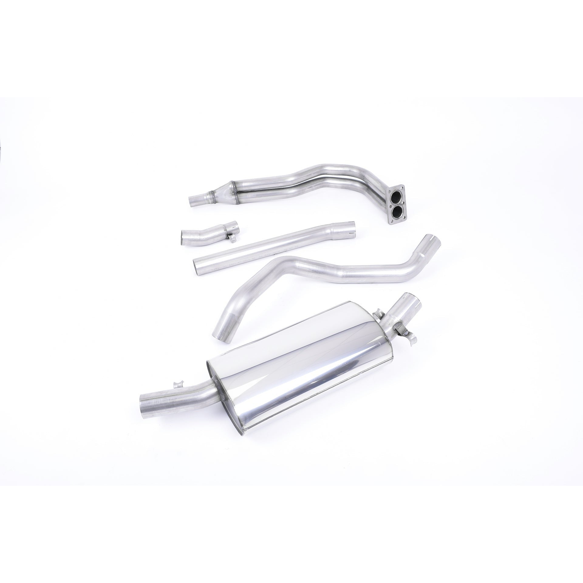 Milltek Sport Non-Resonated Manifold-Back Exhaust - Cast Manifold Polished Tips for Volkswagen Golf MK1 (1976–1983)