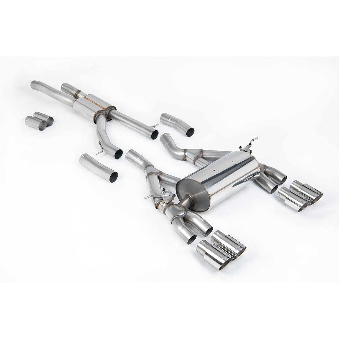 Milltek Sport Race Cat-Back Exhaust (BMW F80 M3 / F82 M4 Polished Tips) for BMW 3 Series F80, 4 Series F82 (2014–2018)