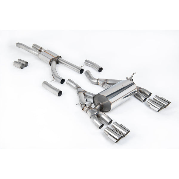 Milltek Sport Race Cat-Back Exhaust (BMW F80 M3 / F82 M4 Polished Tips) for BMW 3 Series F80, 4 Series F82 (2014–2018)