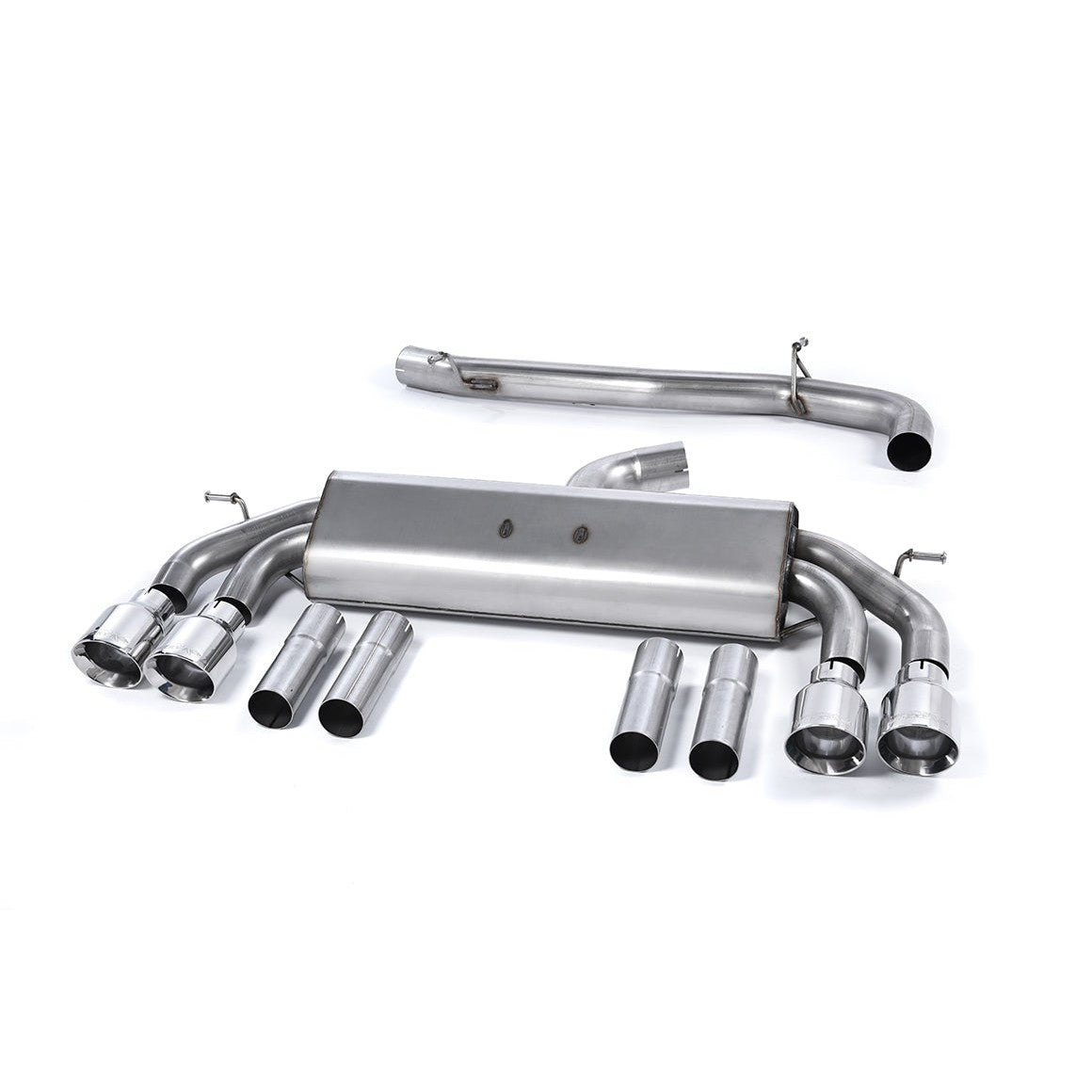 Milltek Sport Non-Resonated Race Cat-Back Exhaust (Audi S3 8V Polished Tips) for Audi S3 8V (2013–2018)