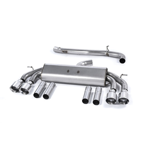 Milltek Sport Non-Resonated Race Cat-Back Exhaust (Audi S3 8V Polished Tips) for Audi S3 8V (2013–2018)
