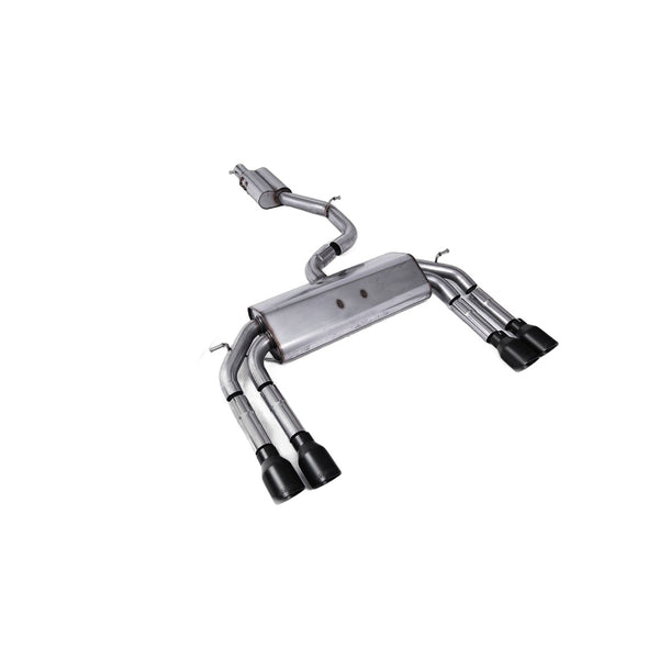 Milltek Sport Resonated Race Cat-Back Exhaust (Audi 8V S3 Cerakote Black Tips) for Audi S3 8V (2013–2018)