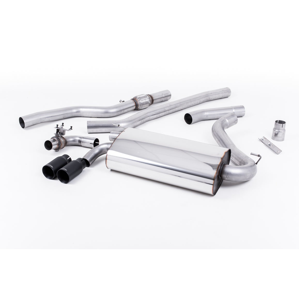 Milltek Sport Non-Resonated Cat-Back Exhaust (BMW F32 428i Cerakote Black Tips) for BMW 4 Series F82 (2014–2018)