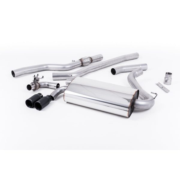 Milltek Sport Non-Resonated Cat-Back Exhaust (BMW F32 428i Cerakote Black Tips) for BMW 4 Series F82 (2014–2018)