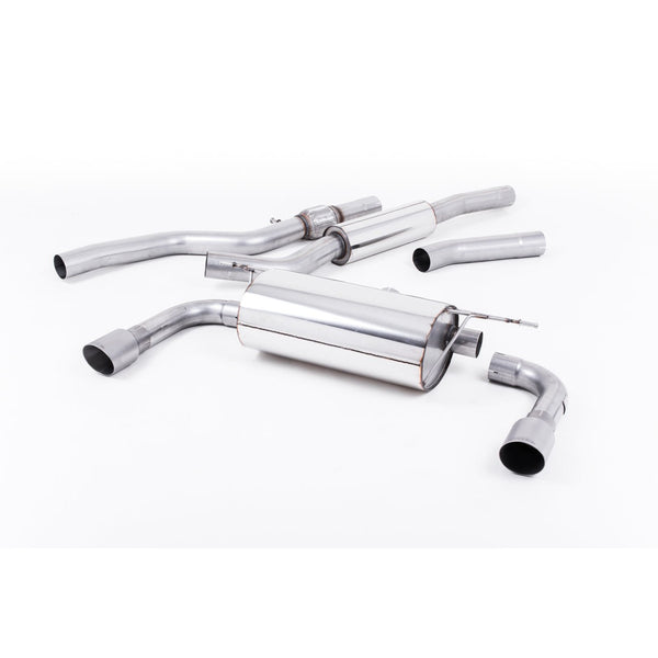 Milltek Sport Resonated Cat-Back Exhaust - Outlet Brushed Titanium Tips for BMW 4 Series F32 (2014–2016)