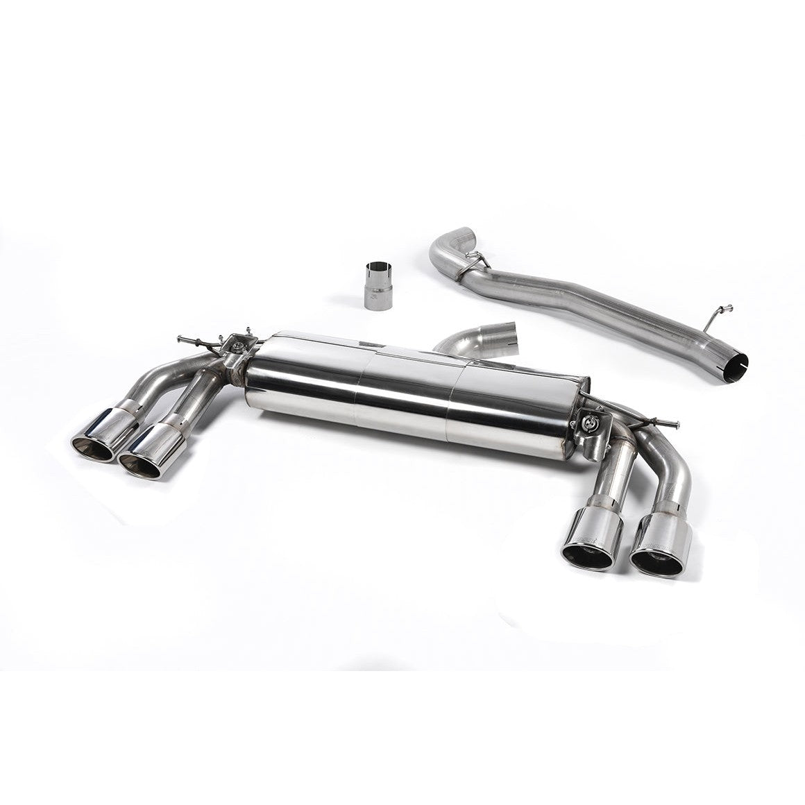 Milltek Sport Non-Resonated Cat-Back Exhaust (Audi MK3 TTS Polished Tips) for Audi TT 8S (2015–2018)