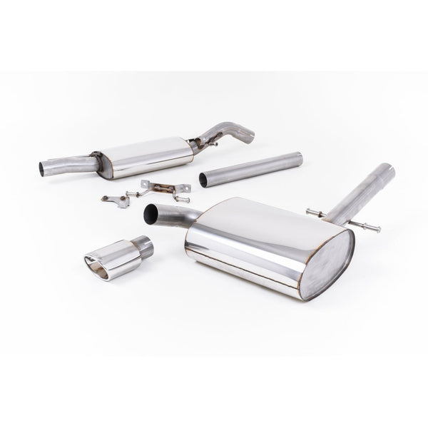 Milltek Sport Resonated Cat-Back Exhaust (VW Corrado G60 Polished Oval Tips) for Volkswagen Corrado Typ 53I (1988–1991)