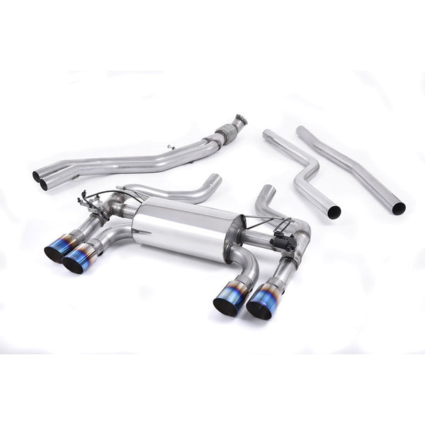 Milltek Sport Valved Cat-Back Exhaust (BMW F87 M2 Burnt Titanium Tips) for BMW 2 Series F87 (2016–2018)