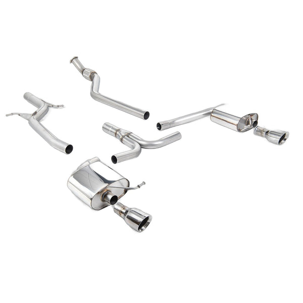 Milltek Sport Non-Resonated Cat-Back Exhaust (SSXAU626) for Audi A4 B8 (2008–2015)
