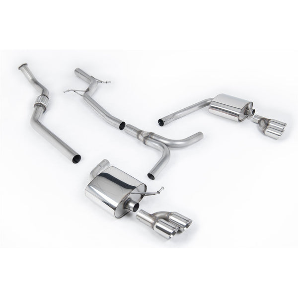 Milltek Sport Non-Resonated Cat-Back Exhaust (SSXAU630) for Audi A4 B8 (2008–2015)