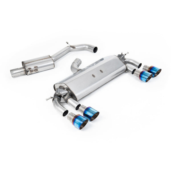 Milltek Sport Resonated Cat-Back Exhaust (VW Golf R MK7 Burnt Titanium Tips) for Volkswagen Golf MK7 (2014–2016)