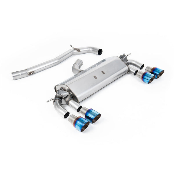 Milltek Sport Non-Resonated Cat-Back Exhaust (VW Golf R MK7 Burnt Titanium Tips) for Volkswagen Golf MK7 (2014–2016)