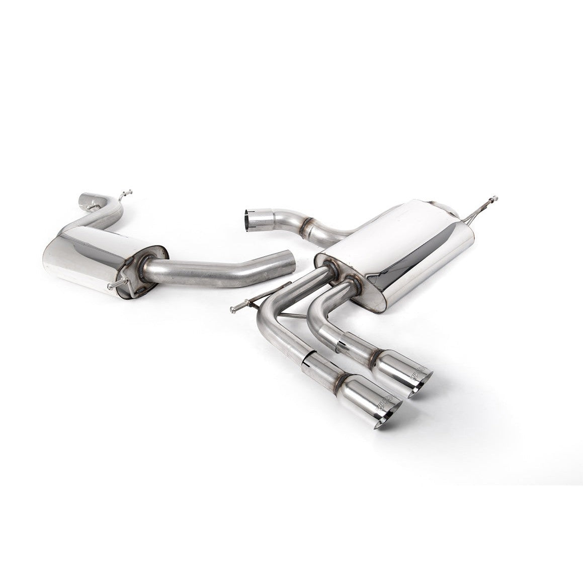 Milltek Sport Resonated Cat-Back Exhaust - Polished Tips for Audi A3 8P (2003–2012)