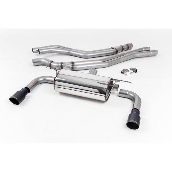 Milltek Sport Resonated Cat-Back Exhaust (BMW 2 Series M240i Coupe Cerakote Black Tips) for BMW 2 Series F22 (2015–2018)