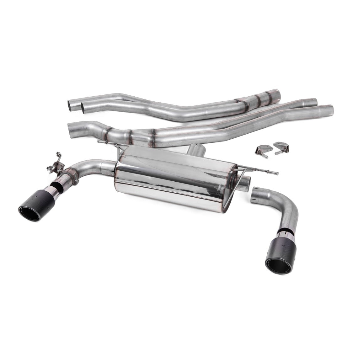 Milltek Sport Non-Resonated Race Cat-Back Exhaust (BMW F22 M240i Carbon Fiber Tips) for BMW 2 Series F22 (2015–2018)