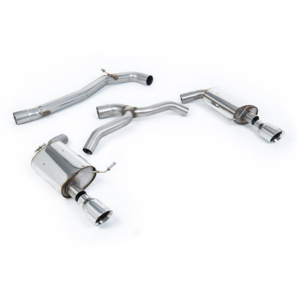 Milltek Sport Non-Resonated Cat-Back Exhaust (VW Golf MK7 2.0 TFSI Polished Tips) for Volkswagen Golf MK7 (2016–2021)