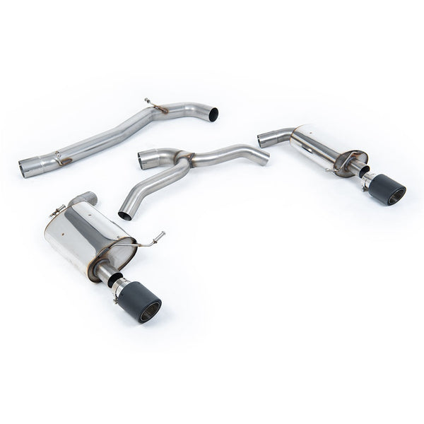 Milltek Sport Non-Resonated Cat-Back Exhaust (2.0 TFSI Carbon Fiber Tips) for Volkswagen Golf MK7 (2016–2021)