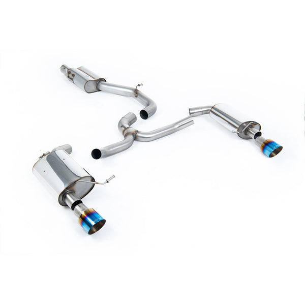 Milltek Sport Resonated Cat-Back Exhaust (VW Golf MK7 2.0 TFSI Burnt Titanium Tips) for Volkswagen Golf MK7 (2016–2021)