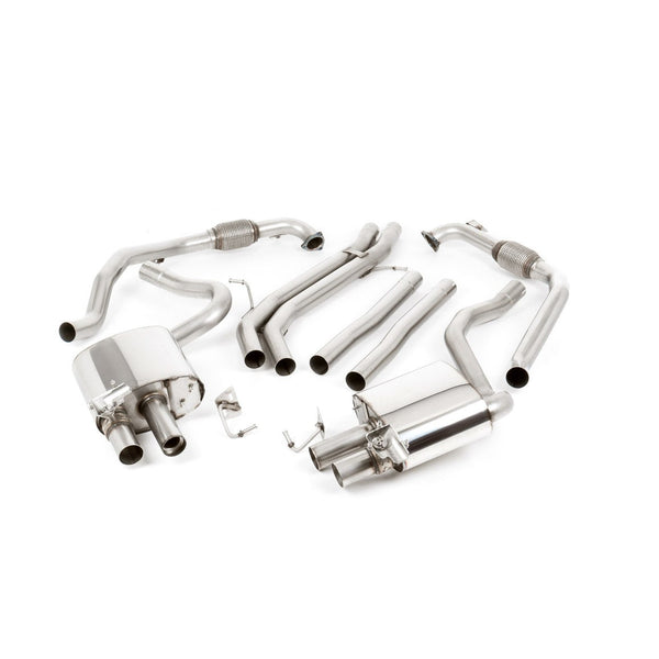 Milltek Sport Non-Resonated Cat-Back Exhaust (Audi B9 S5 Coupe Polished Tips) for Audi S5 B9 (2017–2023)