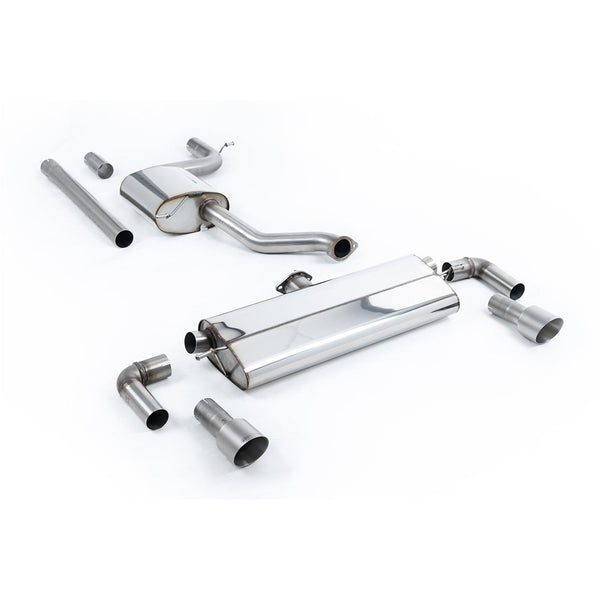 Milltek Sport Resonated Cat-Back Exhaust (VW Golf MK7.5 GTI Brushed Titanium Tips) for Volkswagen Golf MK7.5 (2017–2021)