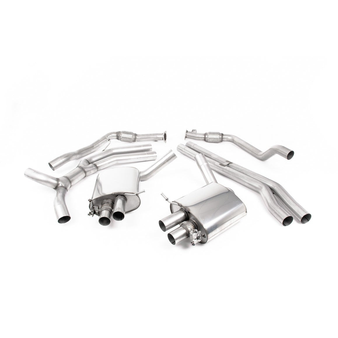 Milltek Sport Road+ Cat-Back Exhaust (Audi B9 RS4 Avant RS5 Polished Tips) for Audi RS4 B9, RS5 B9 (2018–2026)
