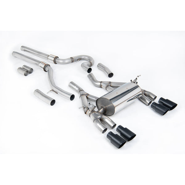 Milltek Sport Equal Length Cat-Back Exhaust (M3 M4 Cerakote Black Tips) for BMW 3 Series F80, 4 Series F82 (2014–2018)