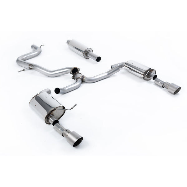 Milltek Sport Resonated Cat-Back Exhaust (MK7 GLI 2.0T GT 100 Titanium Tips) for Volkswagen Jetta A7 (2019–2023)