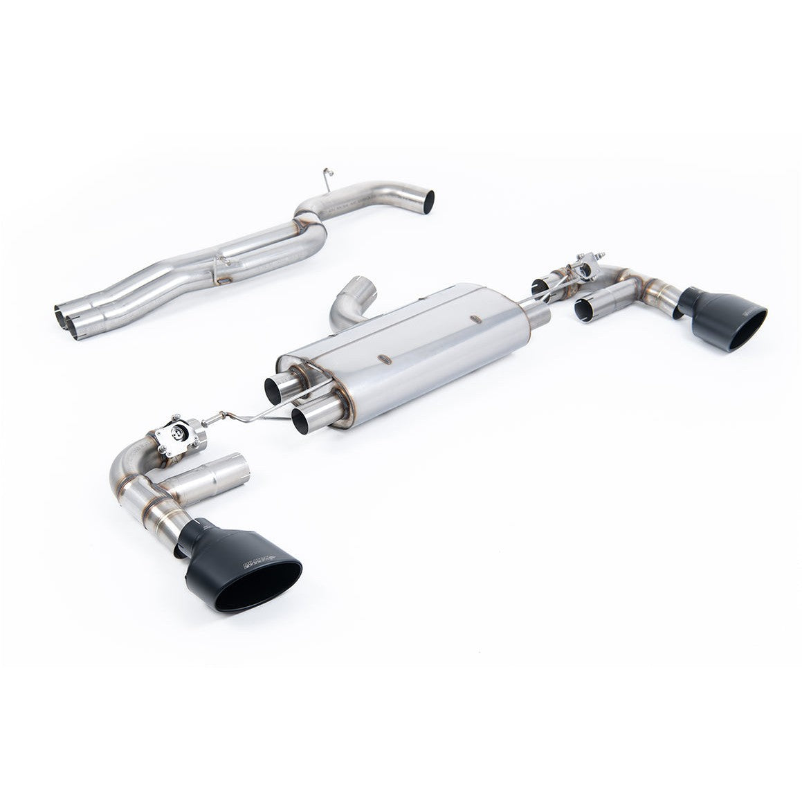 Milltek Sport 80mm Non-Resonated Cat-Back Exhaust (Audi TTRS MK3 Cerakote Black Tips) for Audi TT 8S (2016–2026)