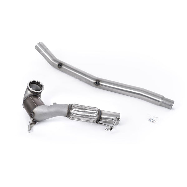 Milltek Sport Large Bore Downpipe HJS Hi-Flow Sports Catalyst for Audi S3 8Y & Volkswagen Golf MK8 / MK8.5 (2022–2026)