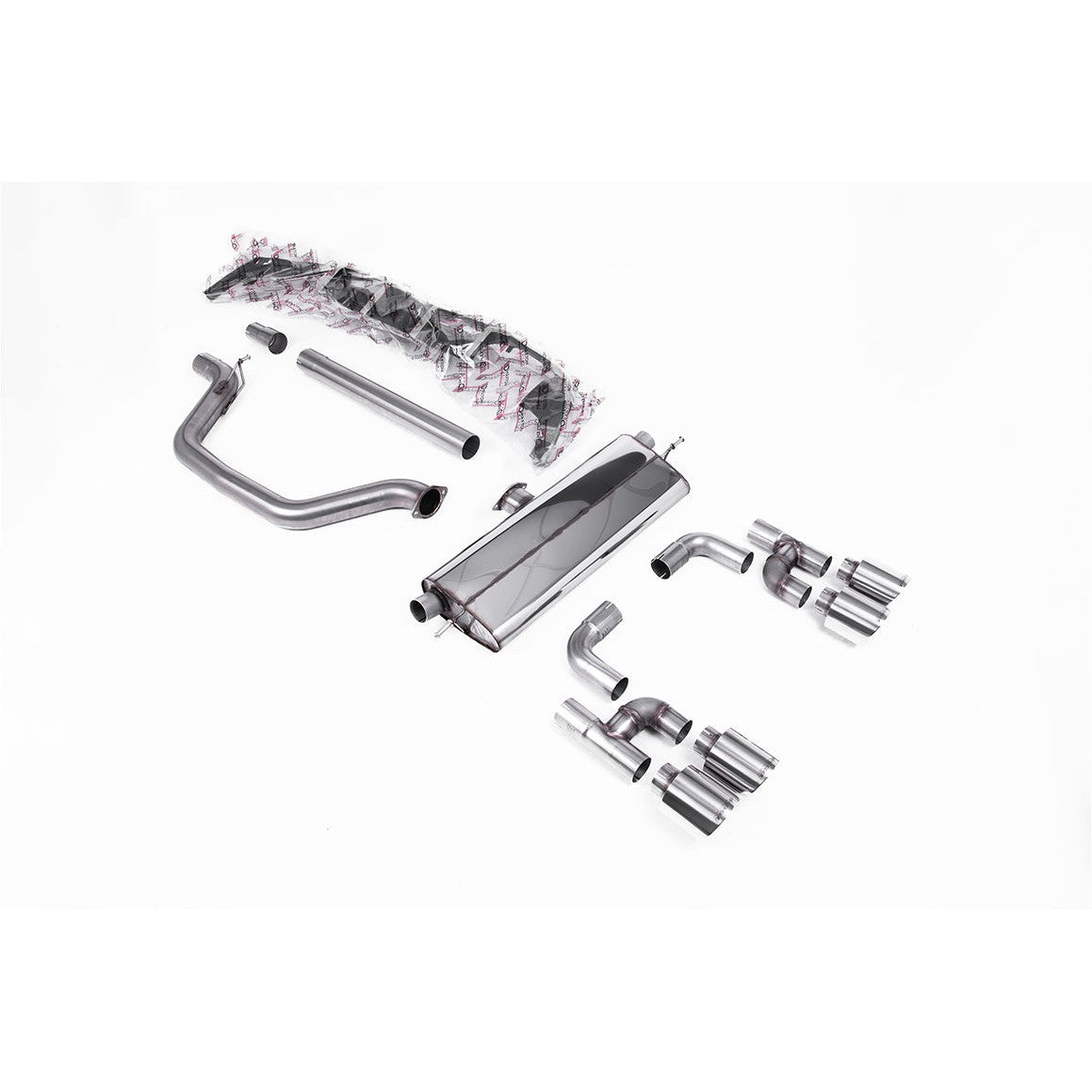 Milltek Sport 80mm Road+ OPF/GPF-Back Exhaust (GTI R Style Polished Tips) for Volkswagen Golf MK8 / MK8.5 (2021–2026)