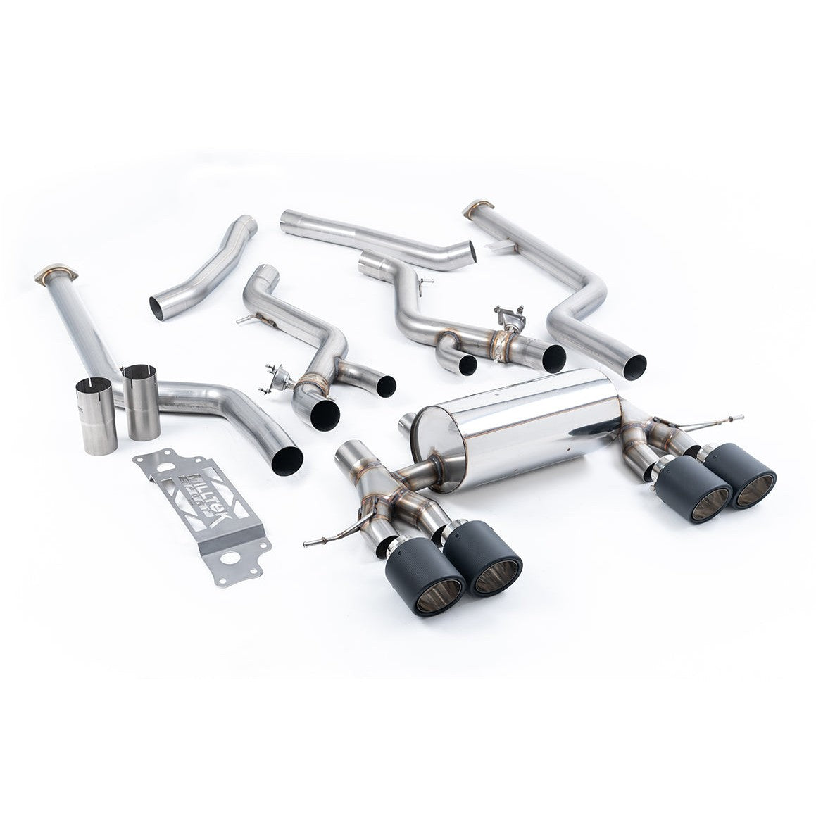 Milltek Sport Non-Resonated Cat-Back Exhaust (BMW G87 M2 Carbon Fiber Tips) for BMW 2 Series G87 (2023–2026)