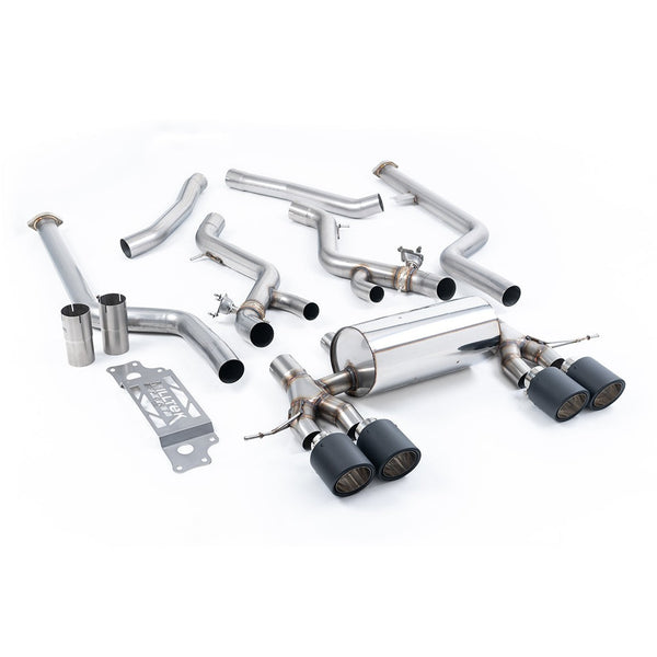 Milltek Sport Non-Resonated Cat-Back Exhaust (BMW G87 M2 Carbon Fiber Tips) for BMW 2 Series G87 (2023–2026)