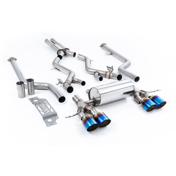 Milltek Sport Resonated Cat-Back Exhaust (BMW G87 M2 Burnt Titanium Tips) for BMW 2 Series G87 (2023–2026)