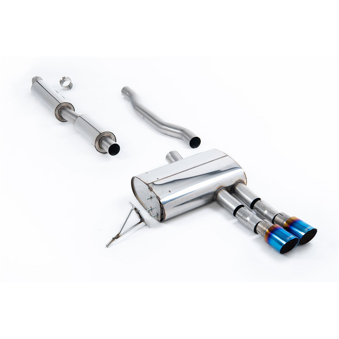 Milltek Sport Resonated Cat-Back Exhaust (Mini Cooper S F55 Burnt Titanium Tips) for Mini MK3 F55 (2014–2026)