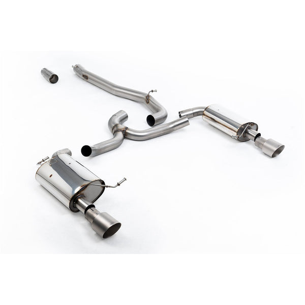 Milltek Sport Non-Resonated Cat-Back Exhaust (1.8TSI Alltrack Titanium Tips) for Volkswagen Golf MK7 (2016–2021)