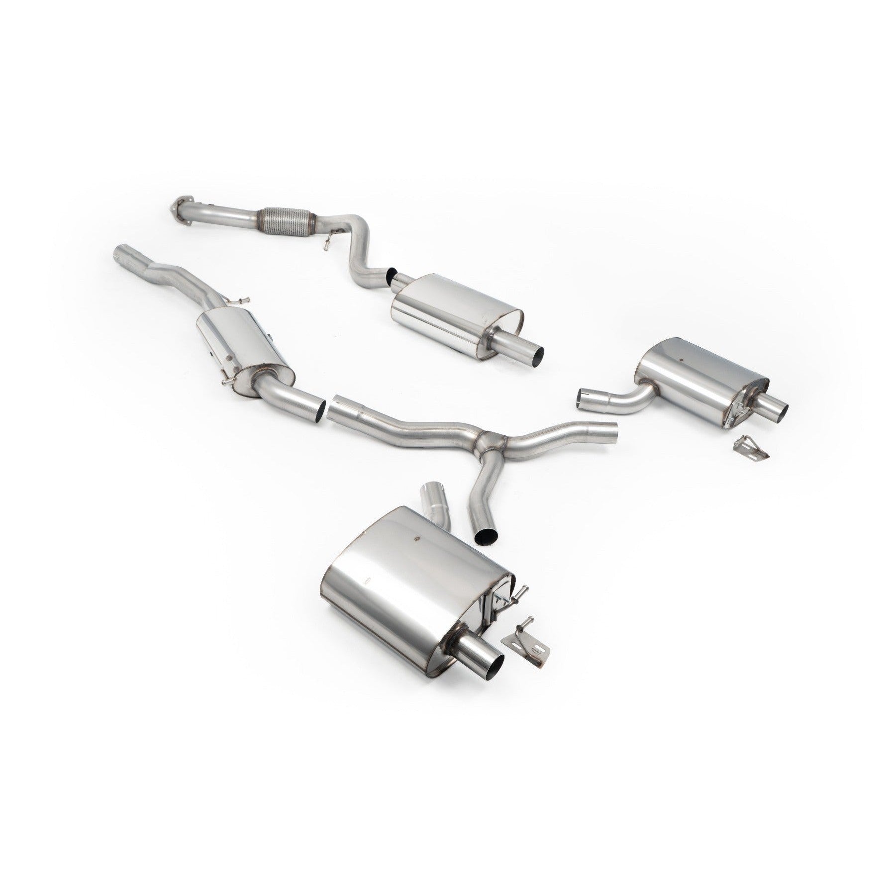 Milltek Sport Resonated Cat-Back Exhaust for Audi A4 B9.5 (2021–2026)