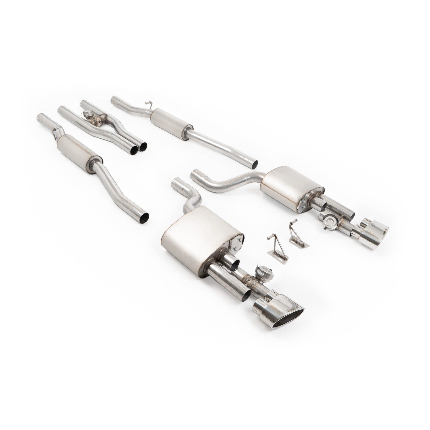 Milltek Sport V2 Valved Cat-Back Exhaust (Audi B7 RS4 Polished Tips) for Audi RS4 B7 (2006–2008)