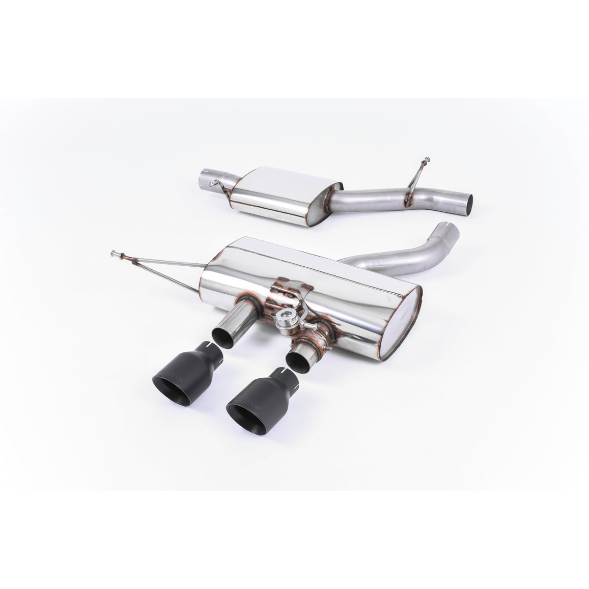 Milltek Sport Resonated Cat-Back Exhaust (VW Golf R MK6 Cerakote Black Tips) for Volkswagen Golf MK6 (2009–2013)