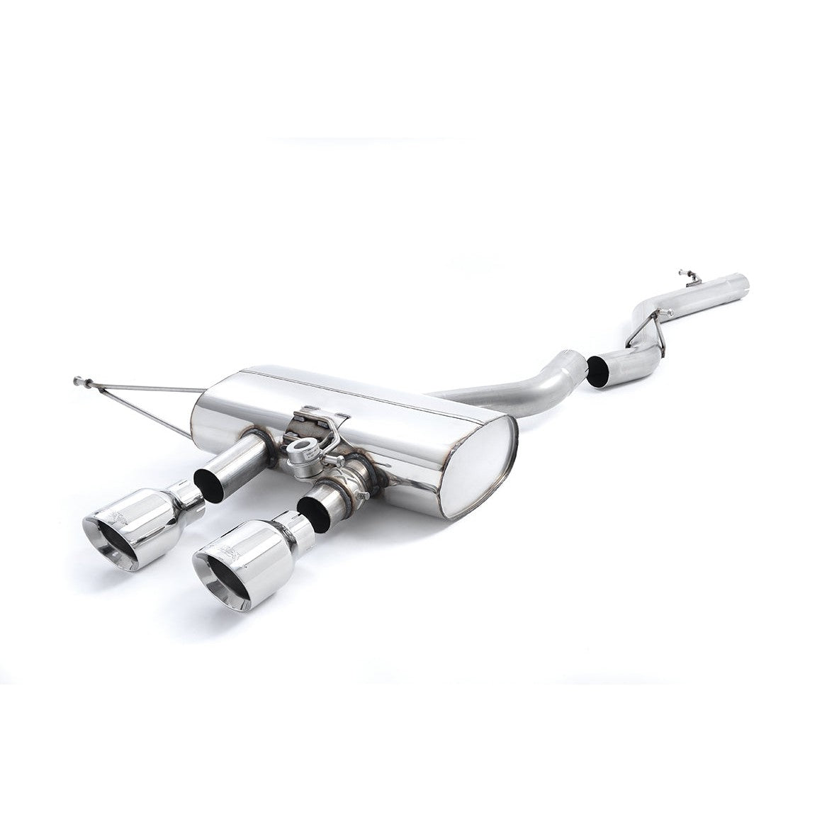 Milltek Sport Non-Resonated Cat-Back Exhaust (VW Golf R MK6 Polished Tips) for Volkswagen Golf MK6 (2009–2013)