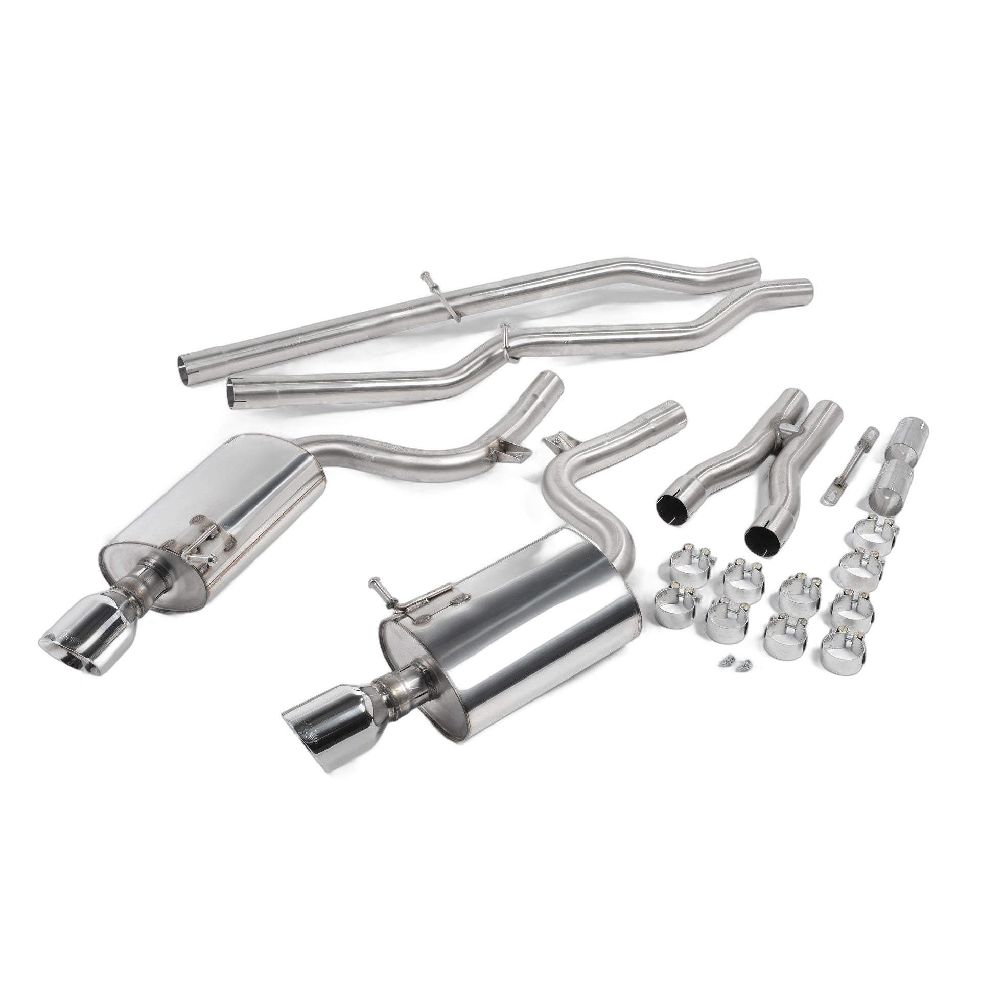 Milltek Sport Non-Resonated Cat-Back Exhaust (SSXAU295) for Audi S4 B6 (2003–2005)