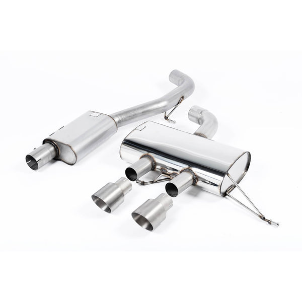 Milltek Sport Resonated Race Cat-Back Exhaust (VW Golf R MK6 Brushed Titanium Tips) for Volkswagen Golf MK6 (2009–2013)