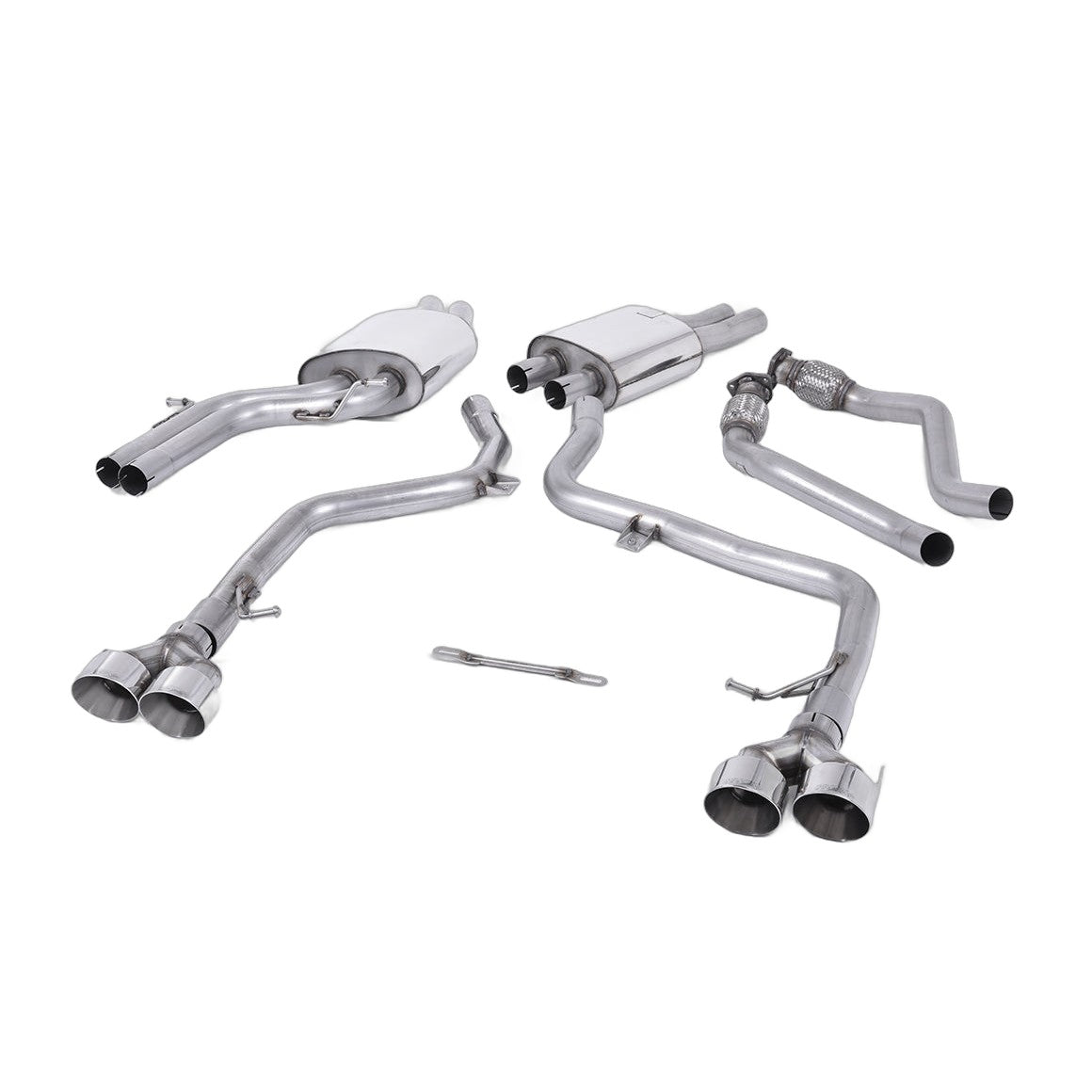 Milltek Sport Race Cat-Back Exhaust (Audi B8.5 S4 S5 Polished Tips) for Audi S4 B8.5, S5 B8.5 (2012–2016)