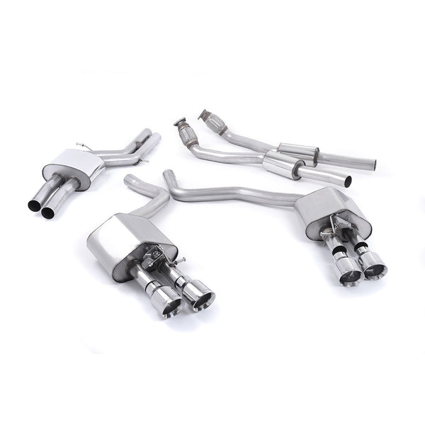 Milltek Sport Valved Cat-Back Exhaust (Audi C7 S6 S7 Polished Tips) for Audi S6 C7 (2012–2018)