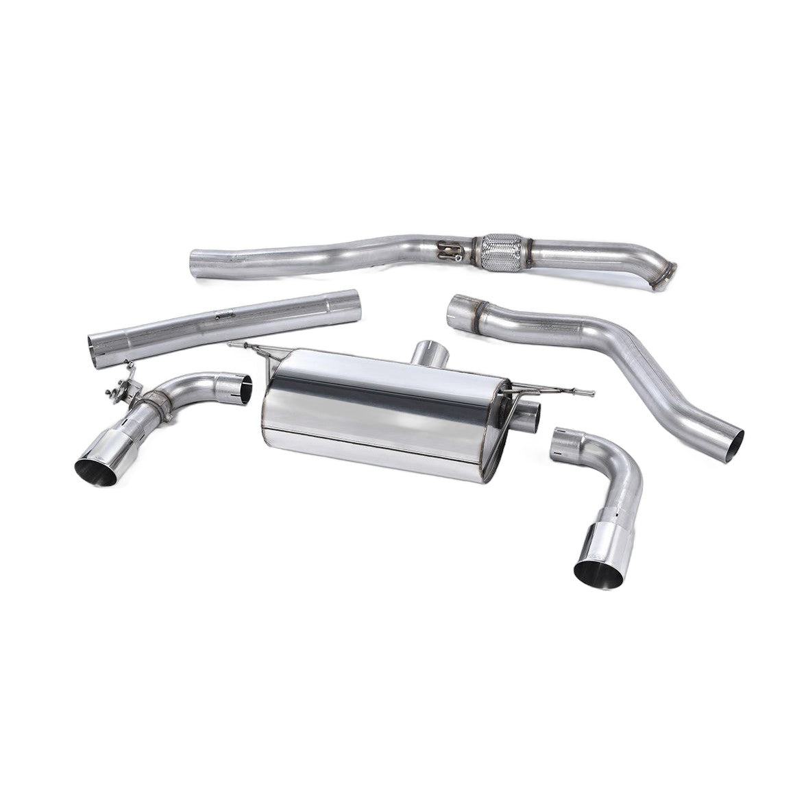 Milltek Sport Non-Resonated Race Cat-Back Exhaust (BMW F22 M235i Polished Tips) for BMW 2 Series F22 (2014–2015)