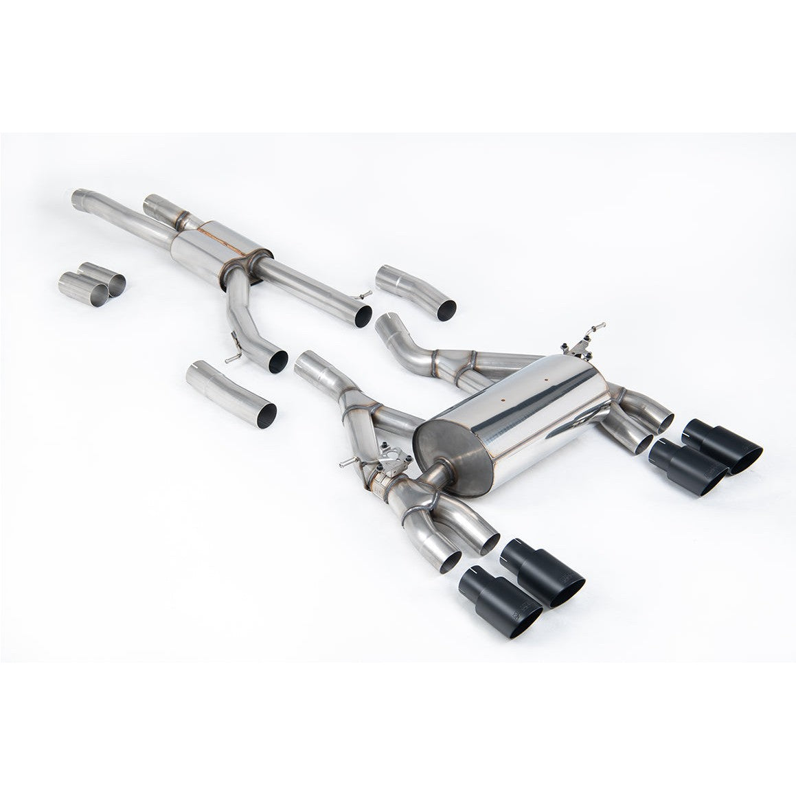 Milltek Sport Race Cat-Back Exhaust (M3 M4 Cerakote Black Tips) for BMW 3 Series F80, 4 Series F82 (2014–2018)