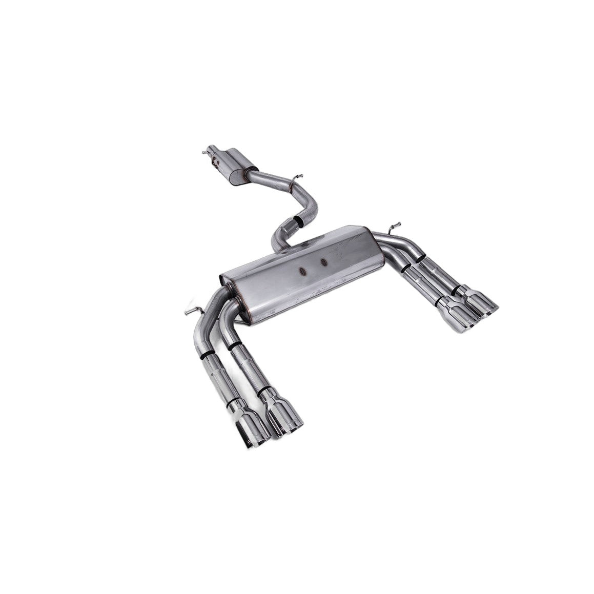 Milltek Sport Resonated Race Cat-Back Exhaust (Audi 8V S3 Polished Tips) for Audi S3 8V (2013–2018)